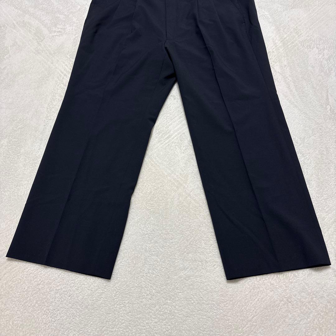 極美品 アオキ セットアップスーツ LES MUES 2B 背抜き 2XL 濃紺