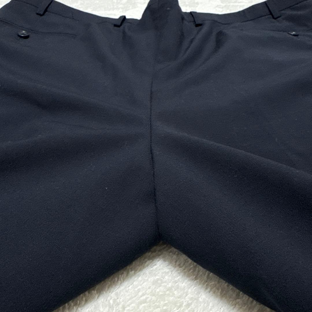 極美品 アオキ セットアップスーツ LES MUES 2B 背抜き 2XL 濃紺