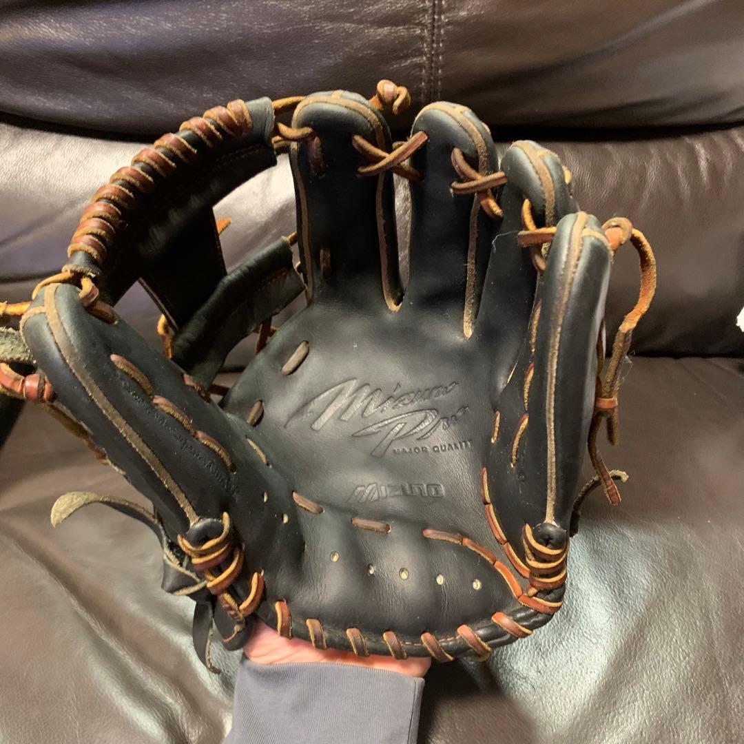 Mizuno Pro 硬式内野手用グローブ 黒