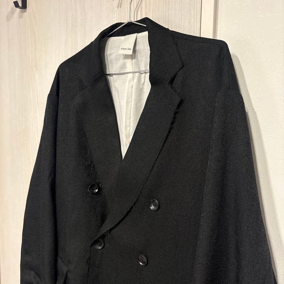 Casper John レイヤードテーラードジャケット ブラック Mサイズ