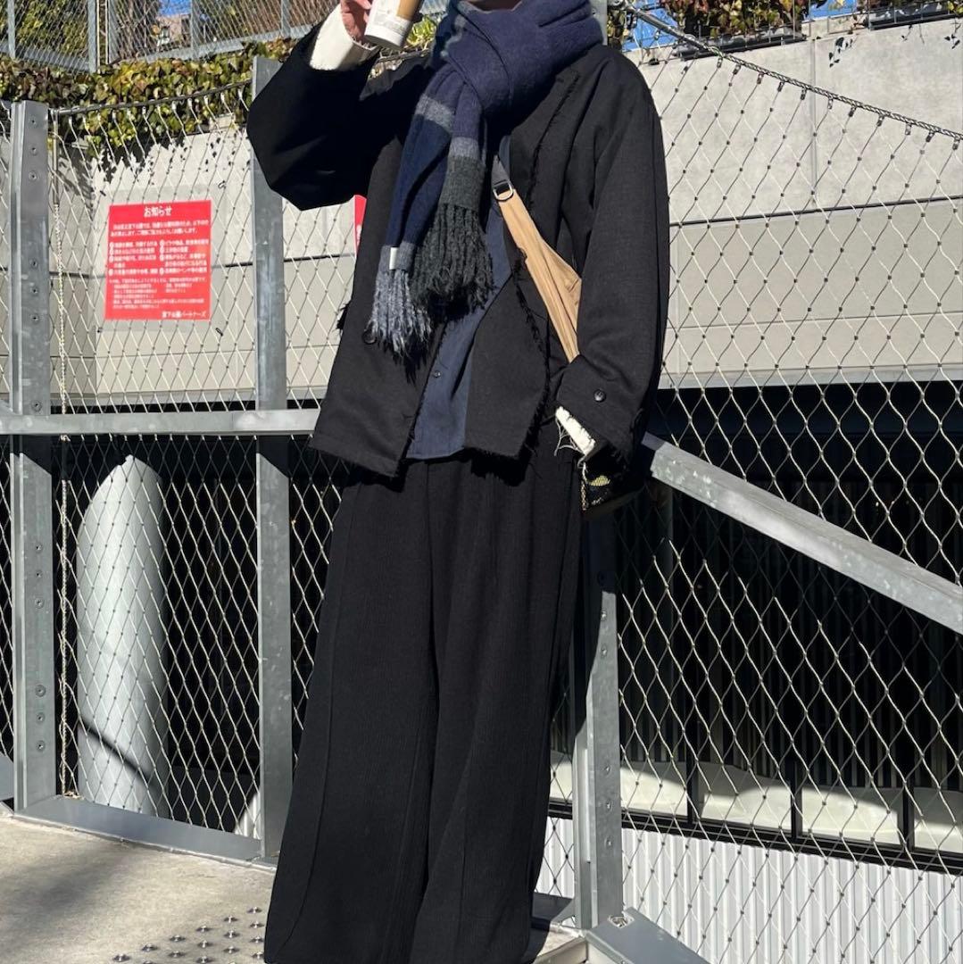 Casper John レイヤードテーラードジャケット ブラック Mサイズ