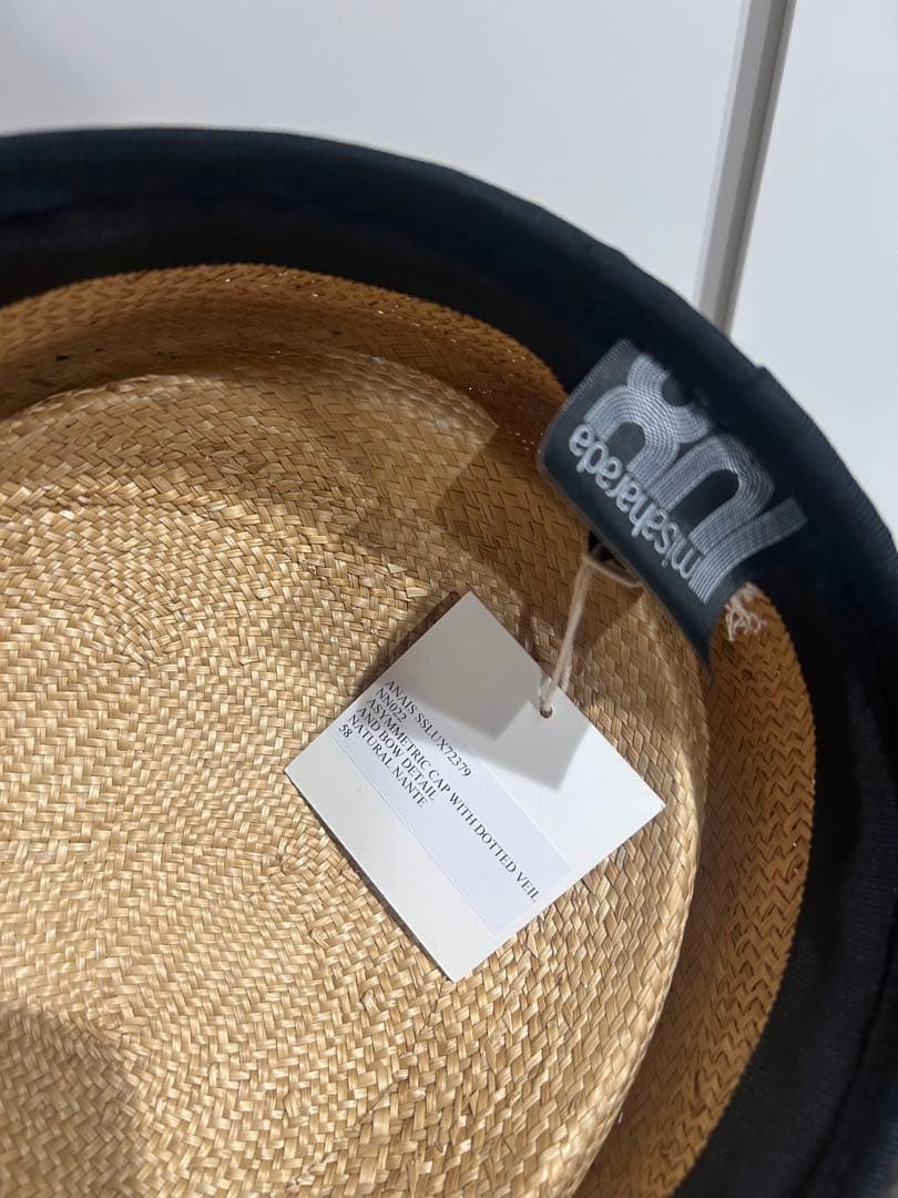 新品ミサハラダ　チュールリボンハット