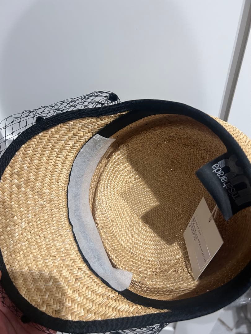 新品ミサハラダ　チュールリボンハット