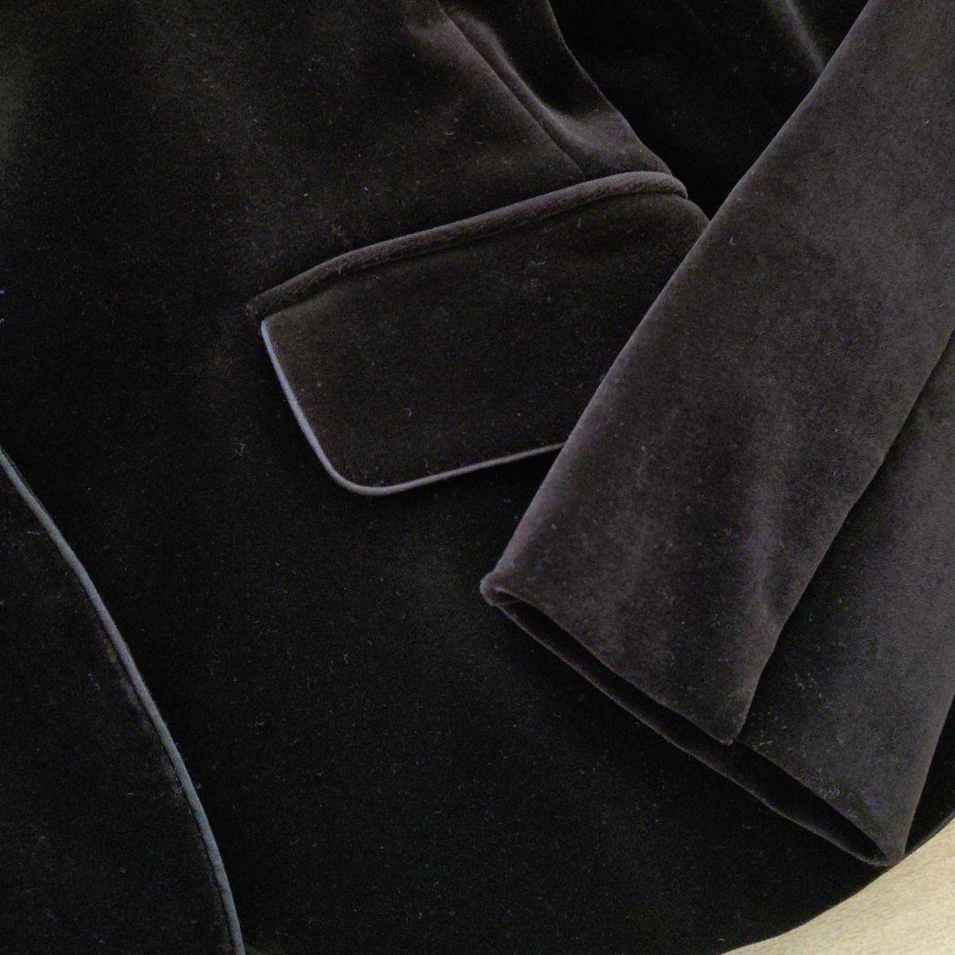 新品 23区 ダークブラウン ベルベット テーラードジャケット 別珍