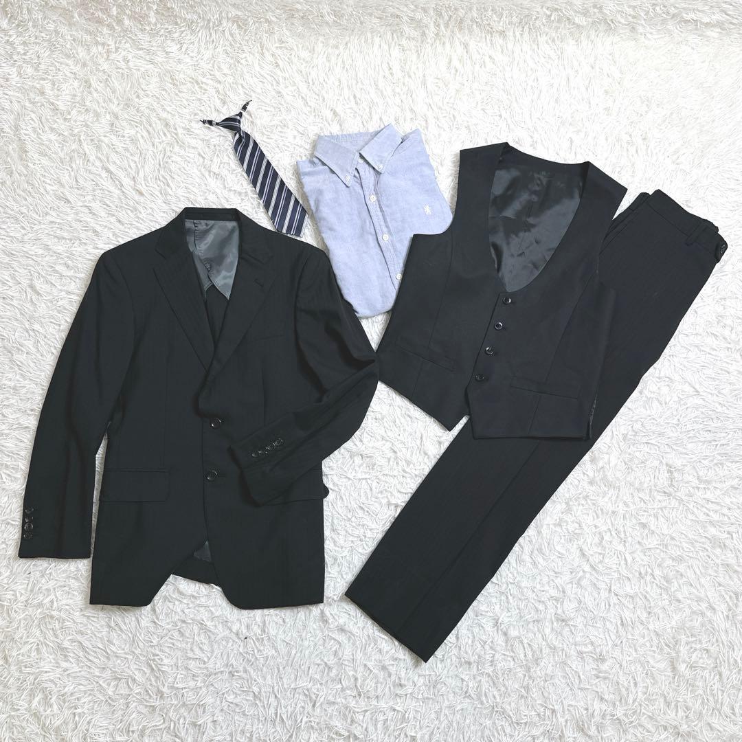✨希少サイズ❗️✨　165 フォーマル　5点　卒業式　卒服　ブラック　高級　男の子