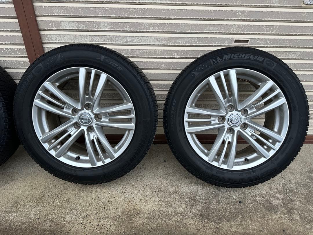 V36スカイライン純正17インチMICHELIN スタッドレスホイールセット