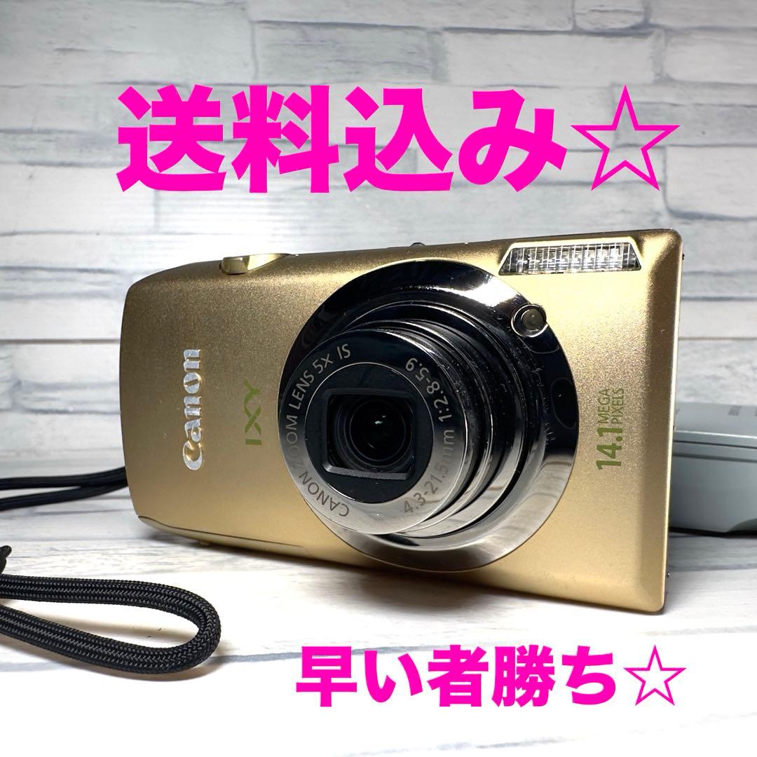 Canon カメラ　IXY 10S PC1467 ゴールド コンデジ　動作品