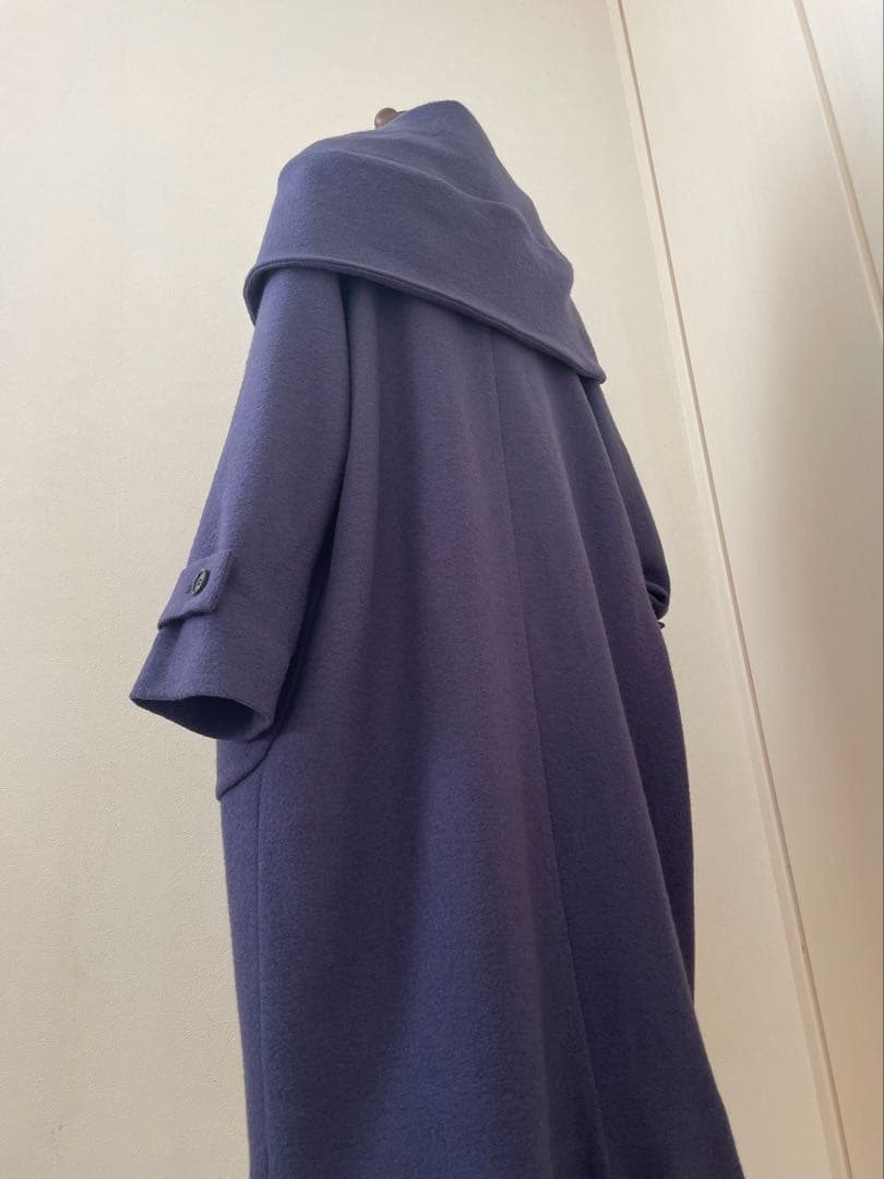 【Basco/バスコ】ラベンダー色のチャリカコート　圧縮ウール