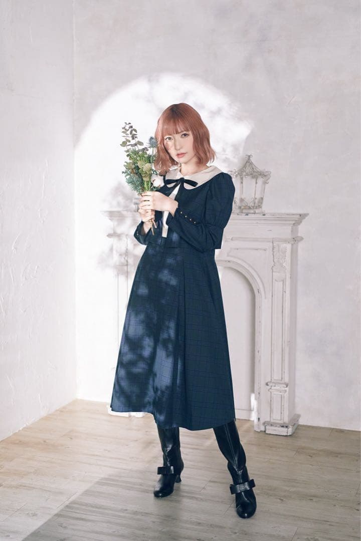 美品✨　メゾンドフルール　カノン　チェックワンピース　M