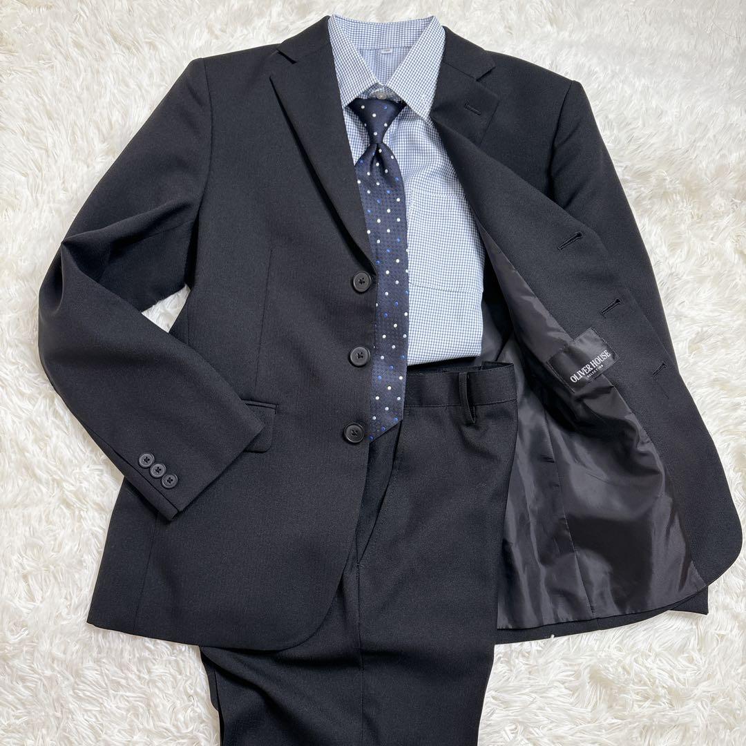 5点セット✨ オリバーハウス 卒服 キッズフォーマル 160 黒 ヘリンボーン