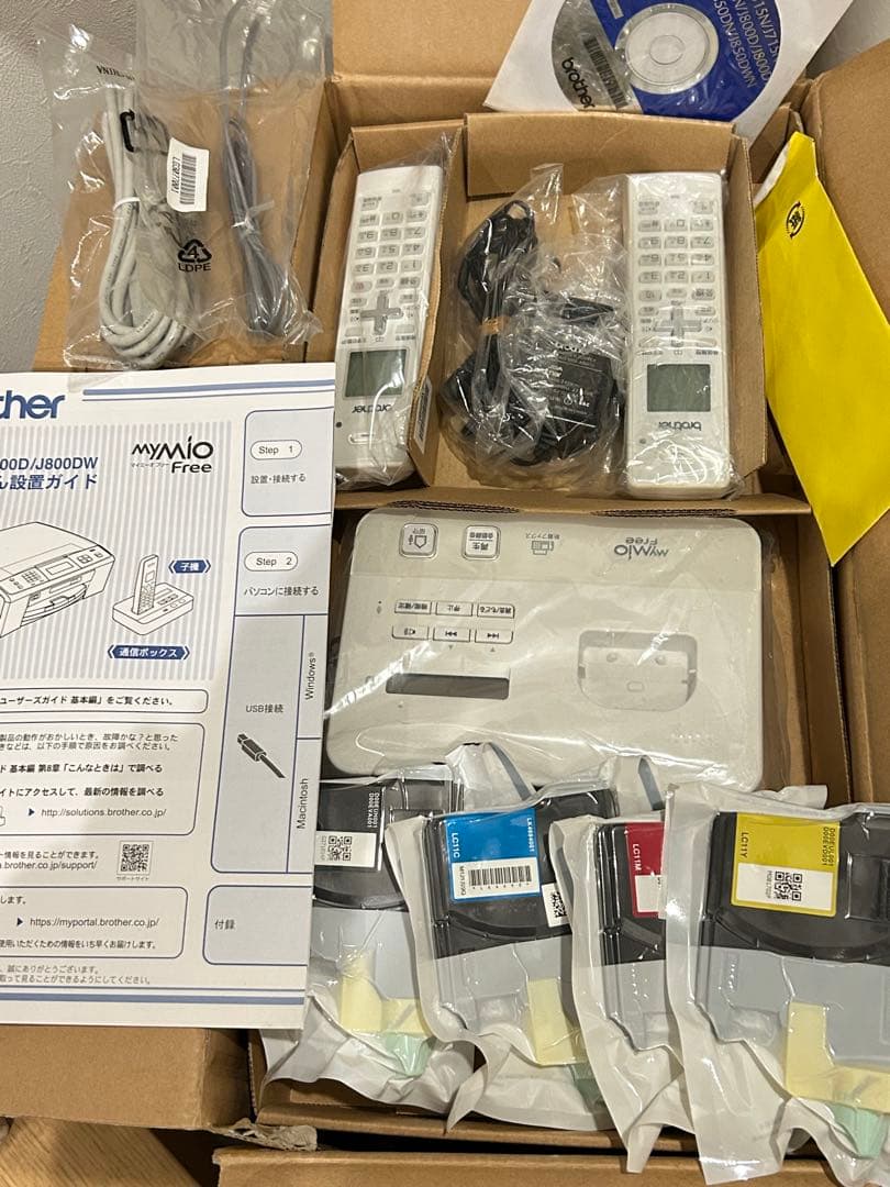 BROTHER A4インクジェットFAX複合機 子機2台 MFC-J800DW