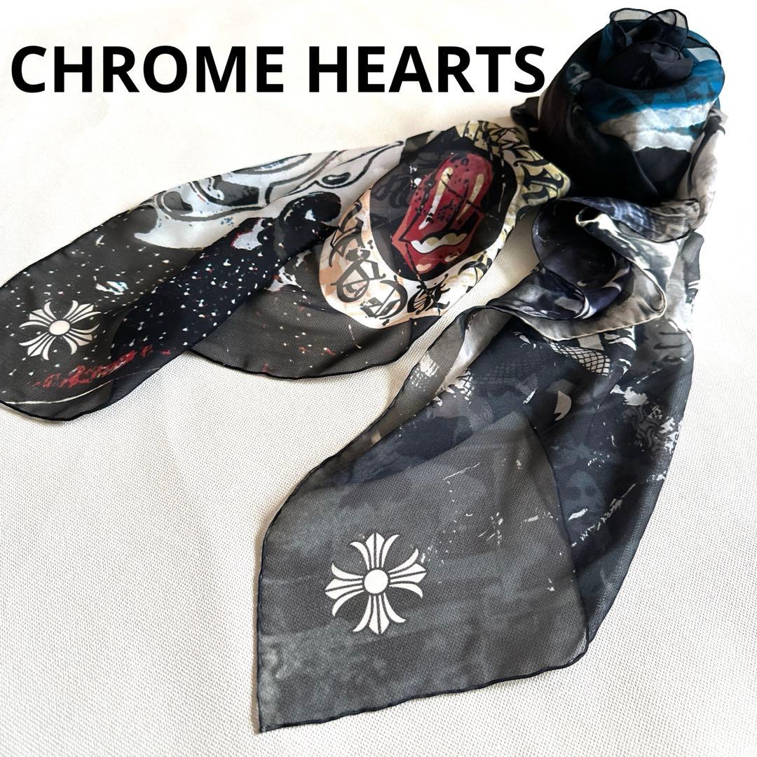クロムハーツ ローリングストーンズ シルクスカーフ