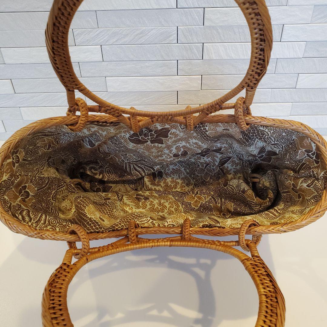 【TANABANA】 未使用 かごバッグ ナチュラルブラウン アタ ラタン