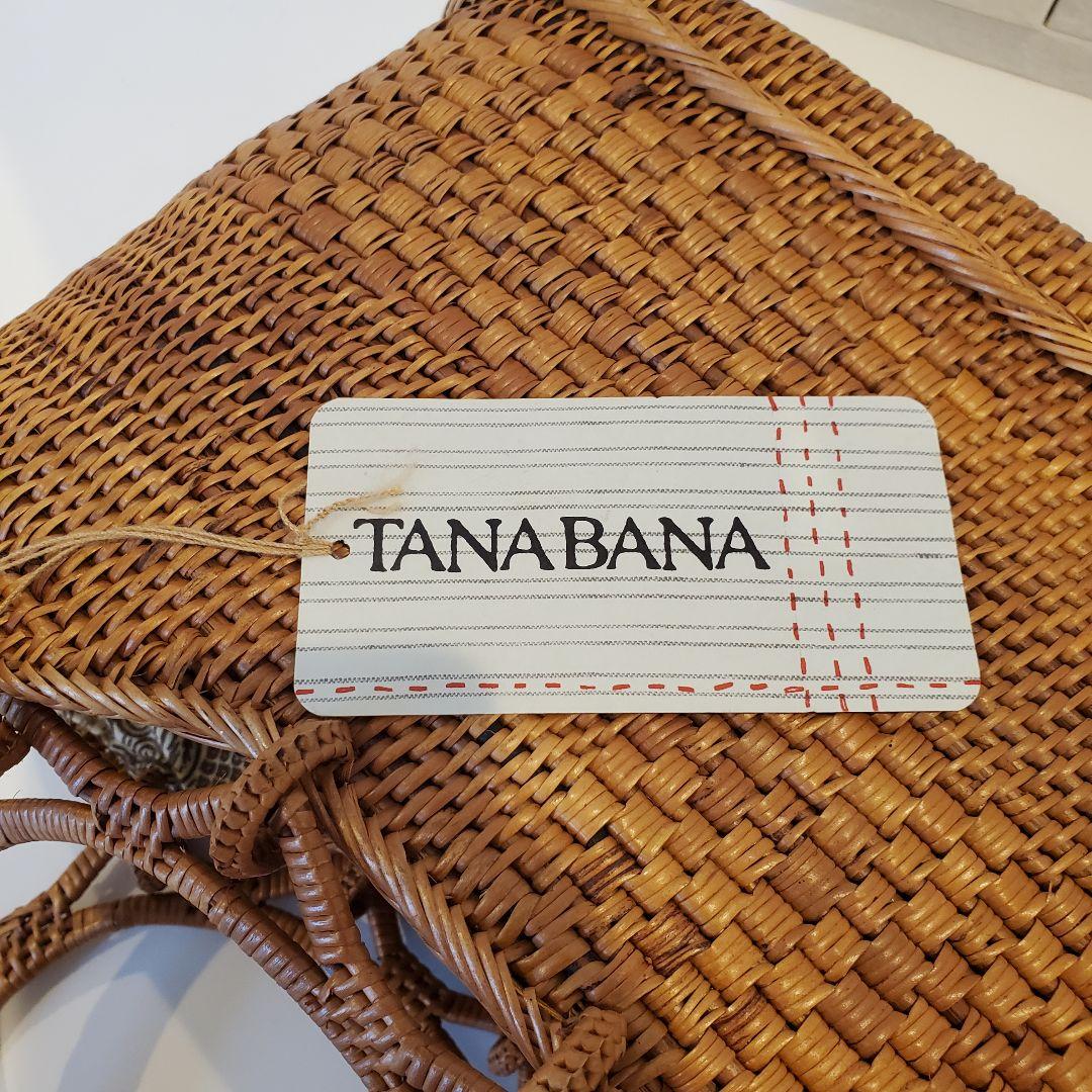 【TANABANA】 未使用 かごバッグ ナチュラルブラウン アタ ラタン