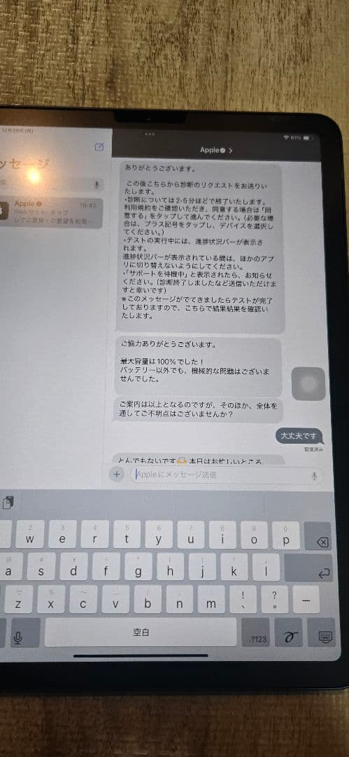 Apple iPad Air 第5世代 本体 その他