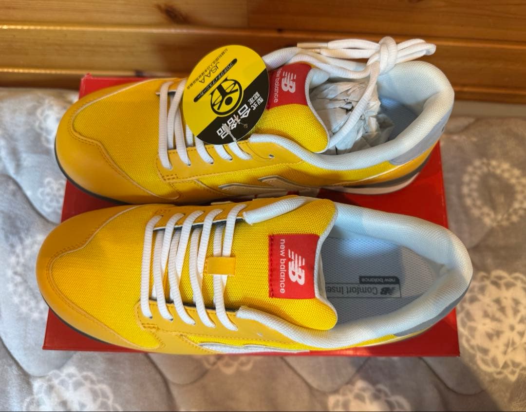New Balance 安全靴 イエロー 26cm