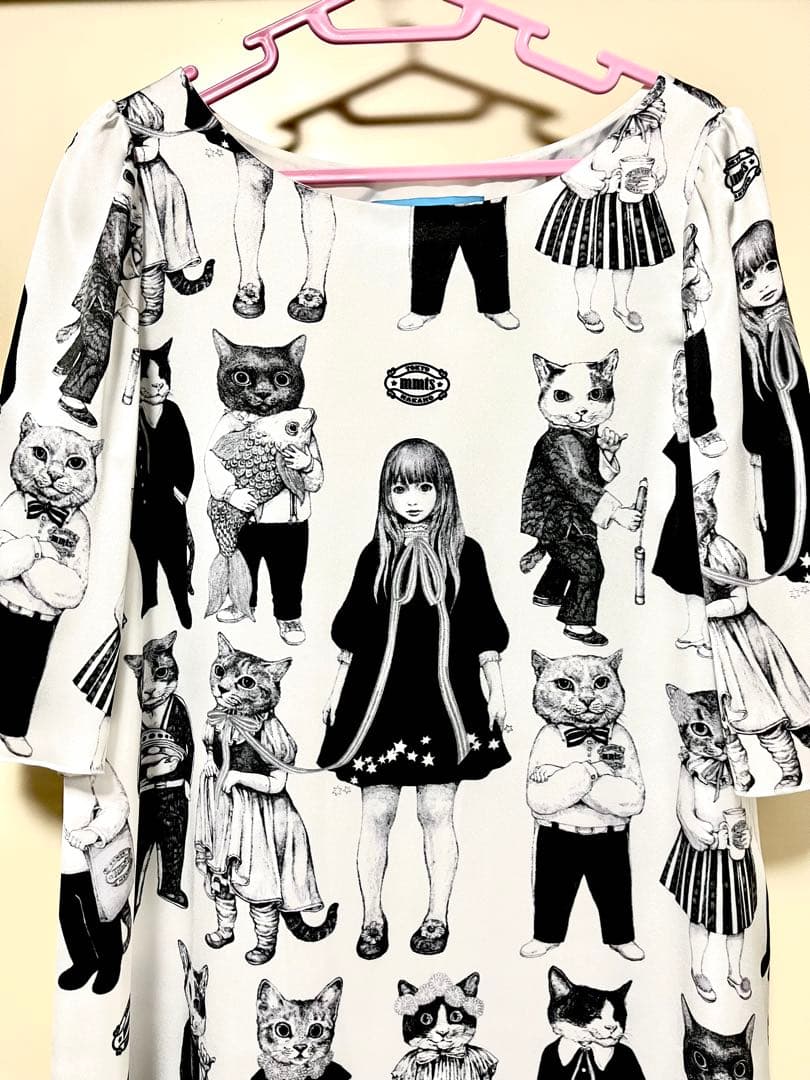 即購入⭕️ mmts ヒグチユウコ 猫10匹総柄ワンピース