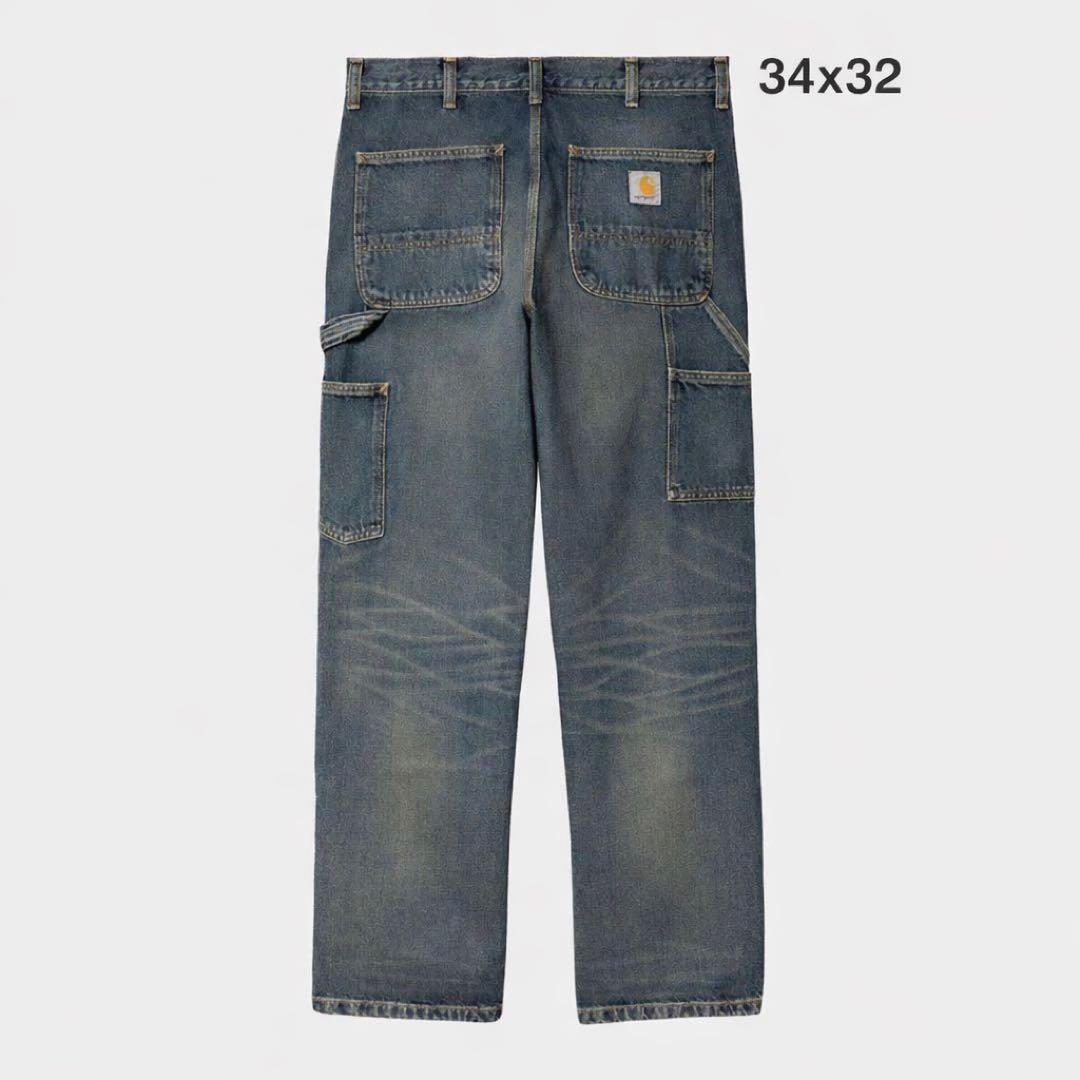 【レアサイズ】Carhartt カーハート ダブルニーデニム W34 L32