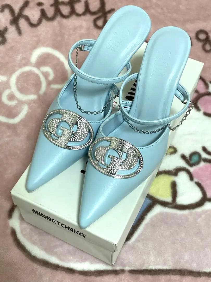 GYDAジェイダ3wayビジューMOLDチェーンストラップポインテッドミュール