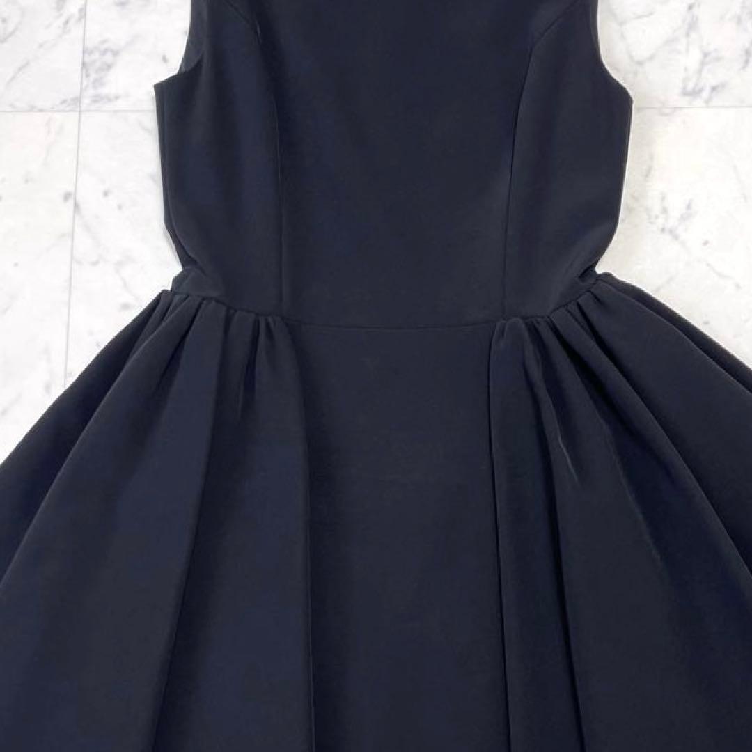 極美品✨フォクシーニューヨーク 現行 サイドギャザードレス フレアワンピース