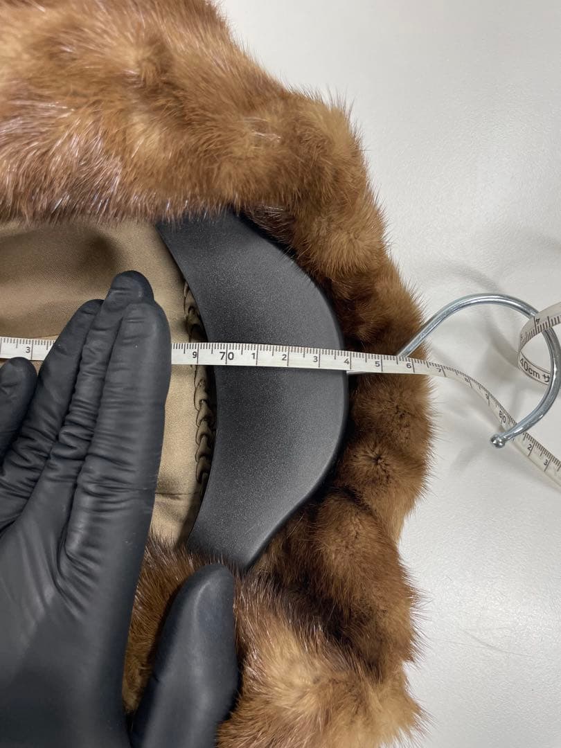 SAGA MINK ブラウン ミンクファー コート ショート