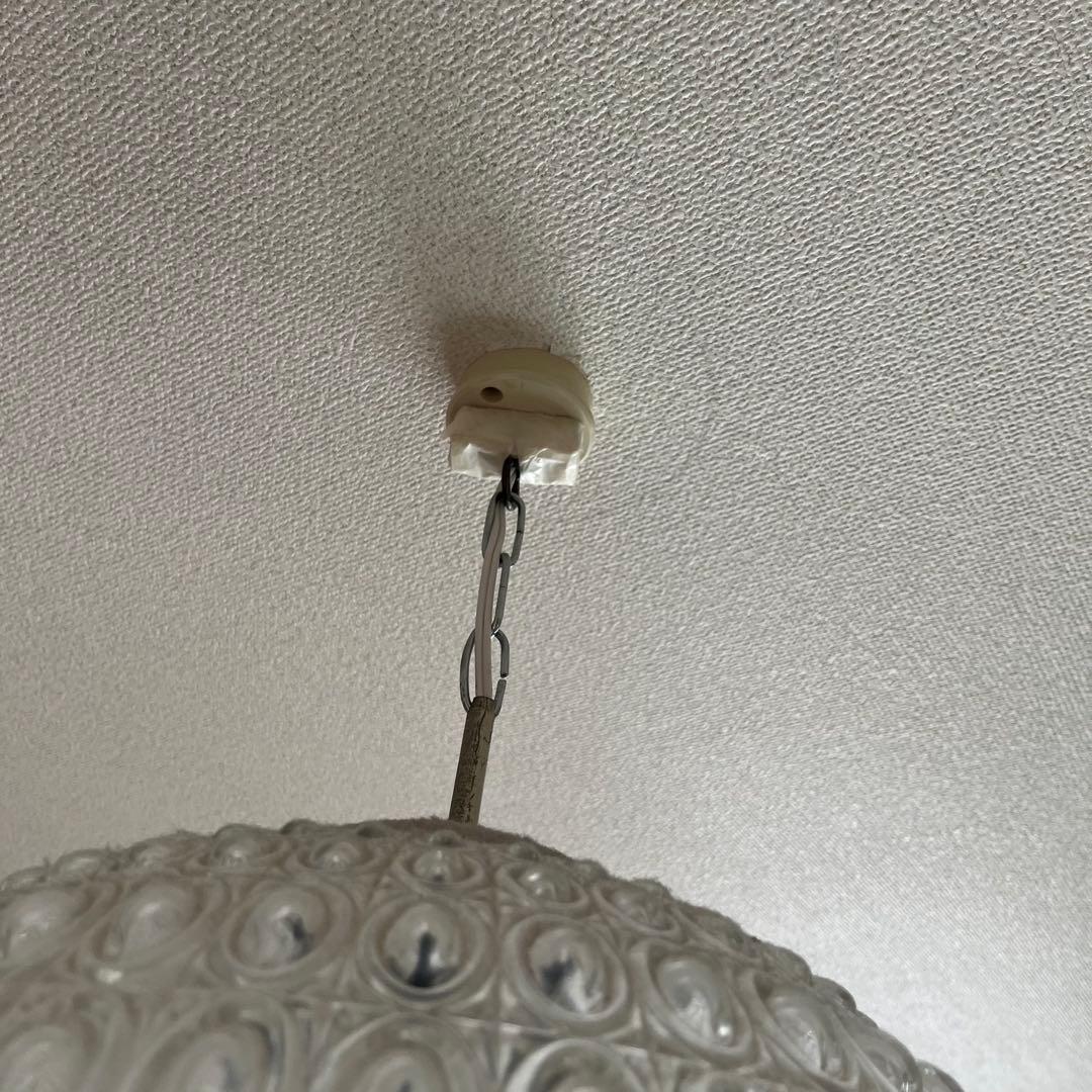 ガラス製ペンダントライト　ヴィンテージ