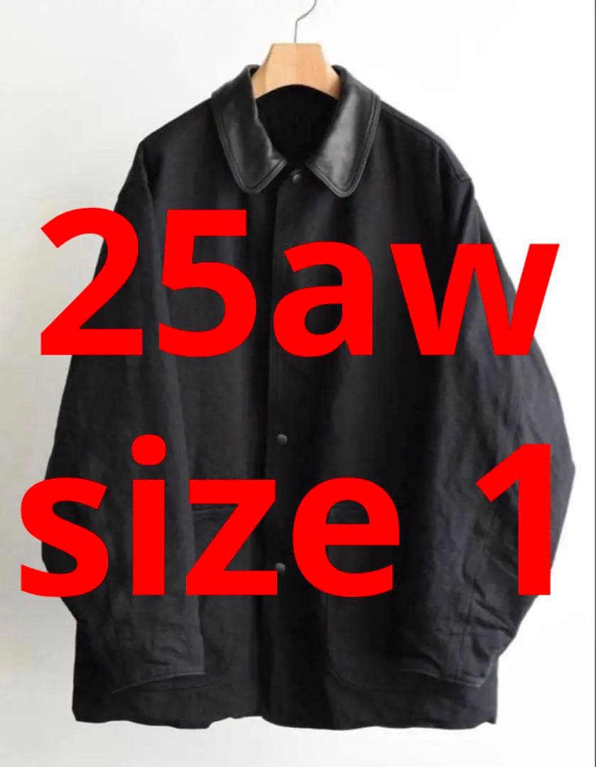 25AW SIZE1 COMOLI デニムレザーワークジャケット