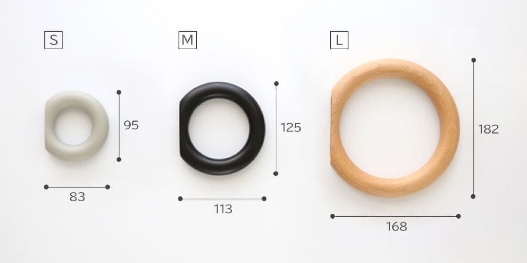 新品未使用❣️HAY GYMHOOK タオルリング　Lサイズ　ブラック　タオル掛け