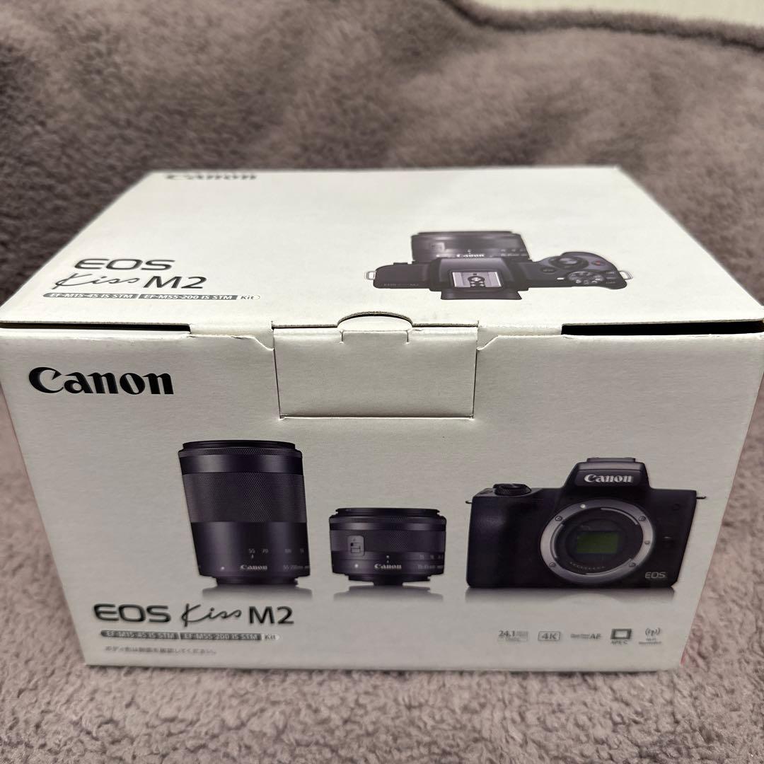 Canon EOS KissM2 一眼カメラ　ミラーレス　箱、説明書付き