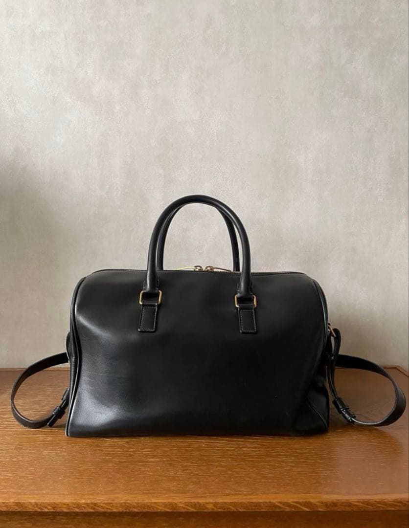 SAINT LAURENT ダッフル６黒 サンローラン バッグ 保存袋あり