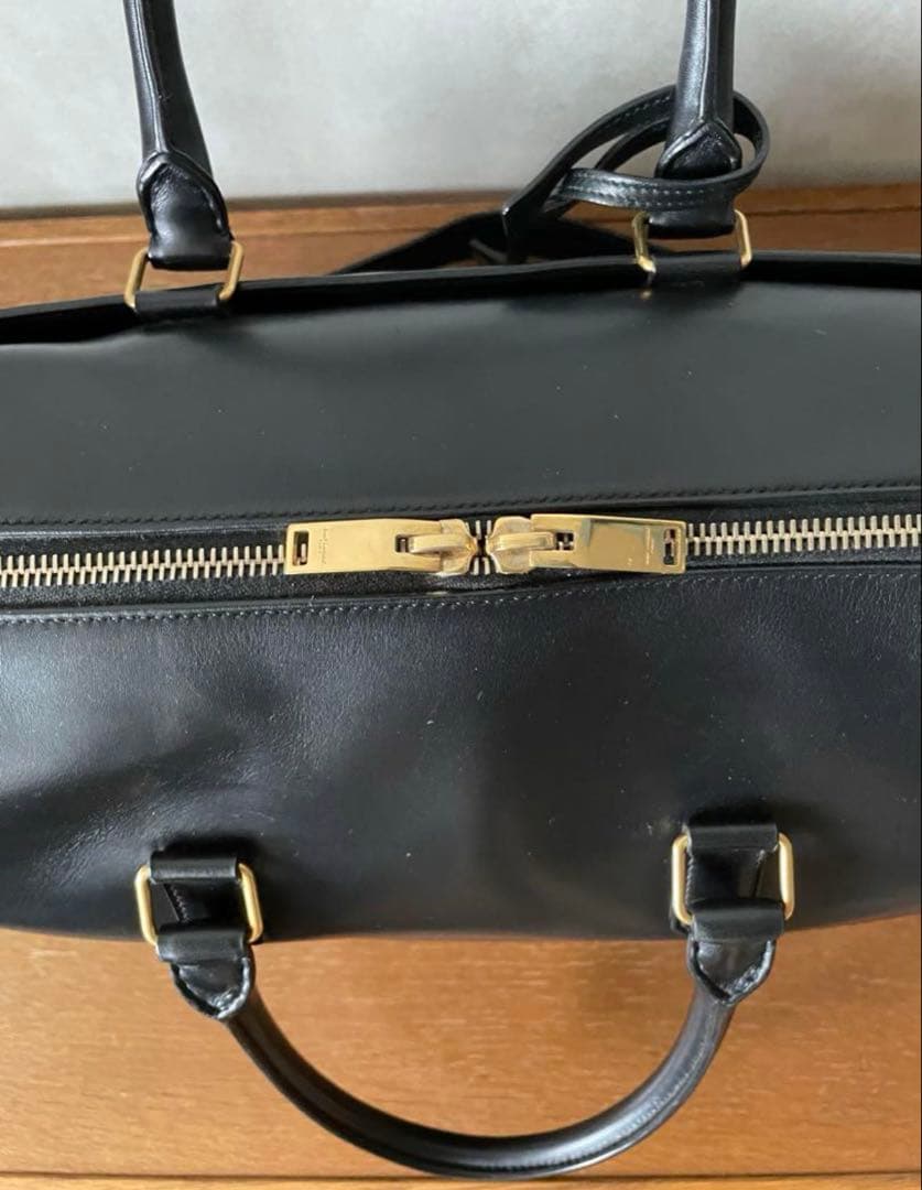 SAINT LAURENT ダッフル６黒 サンローラン バッグ 保存袋あり