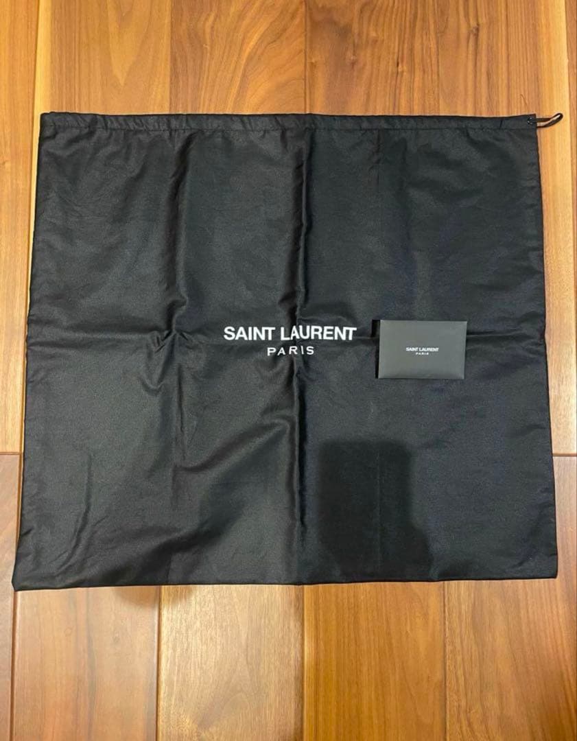 SAINT LAURENT ダッフル６黒 サンローラン バッグ 保存袋あり
