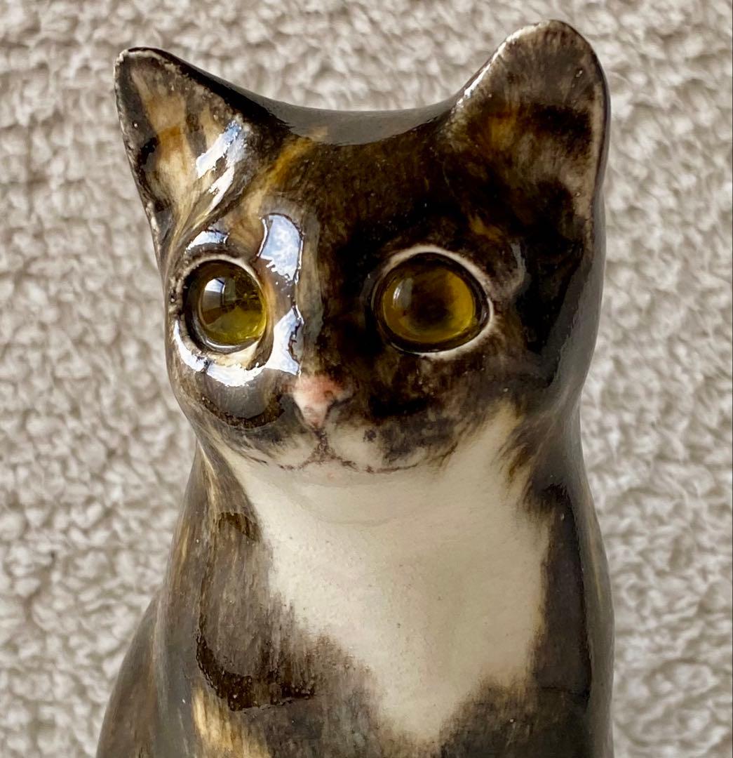 ウィンスタンレイキャット　ケンジントンキャット　三毛サビ仔猫　サイズ2　貫入無し