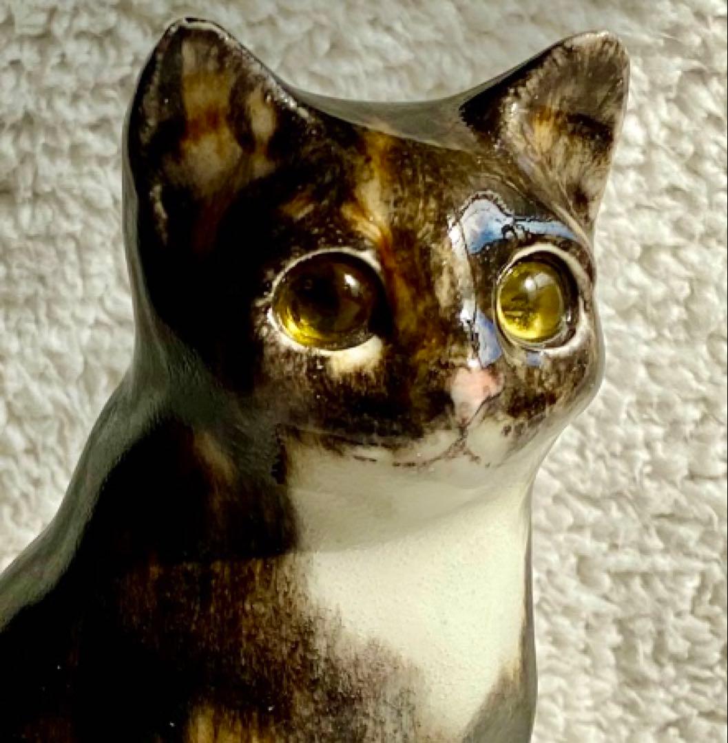 ウィンスタンレイキャット　ケンジントンキャット　三毛サビ仔猫　サイズ2　貫入無し