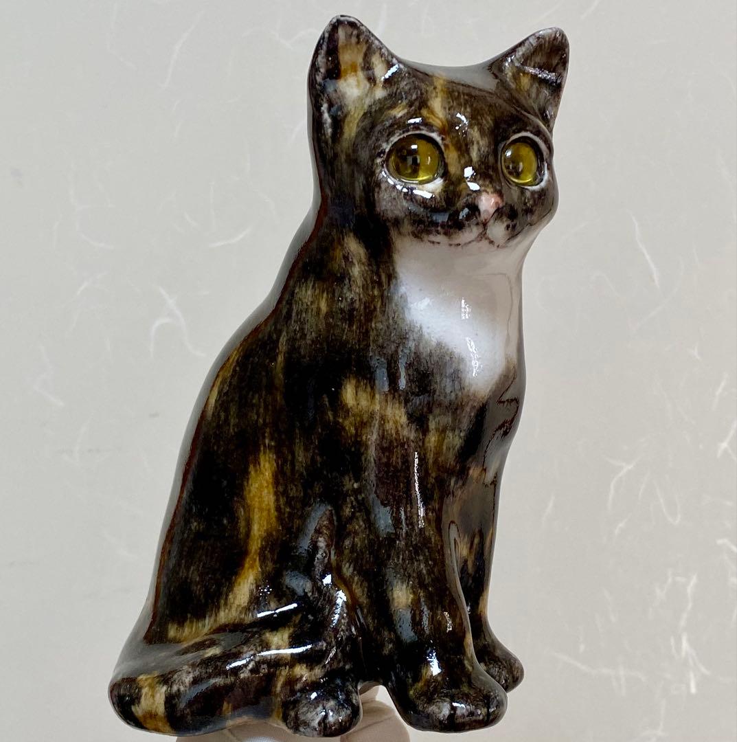 ウィンスタンレイキャット　ケンジントンキャット　三毛サビ仔猫　サイズ2　貫入無し