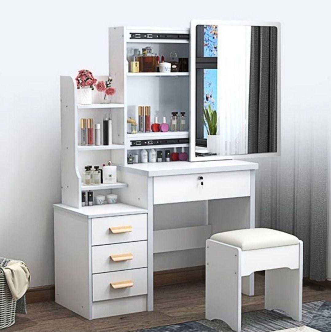 化粧台 ドレッサー 鏡台 一人暮らし 収納 省スペース 清潔感 おしゃれ