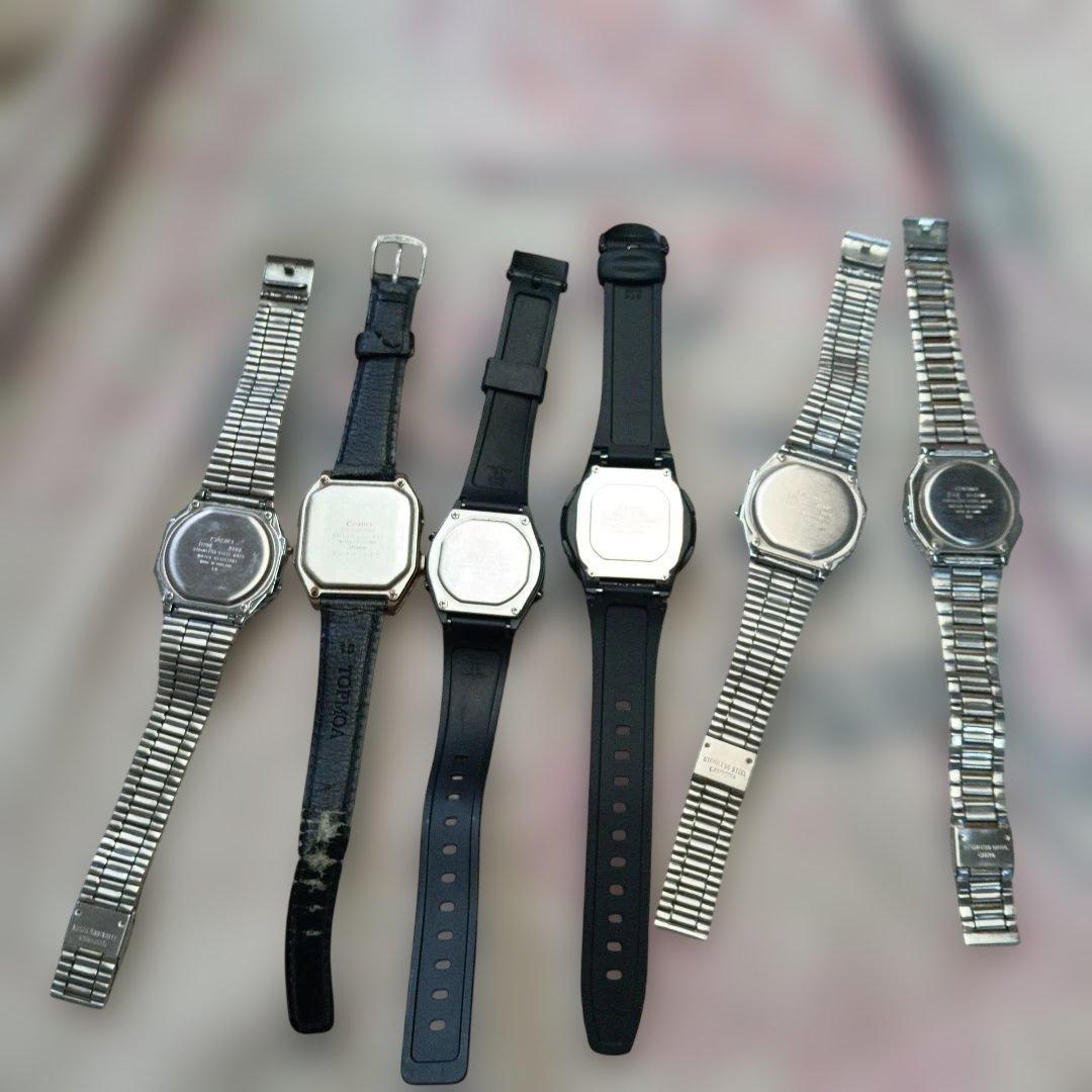 チ*ン様 【ジャンク★】 チープカシオ デジタル腕時計 まとめ売り 稼動品