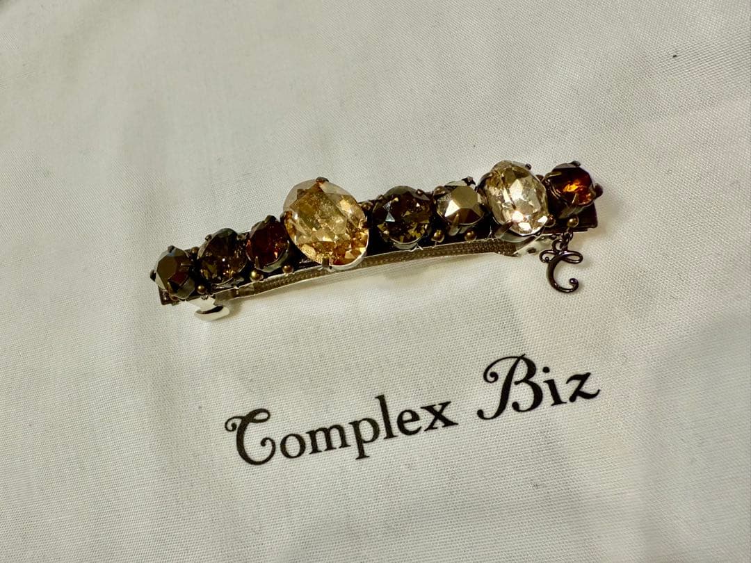 コンプレックスビズ☆バレッタは☆ブラウン系