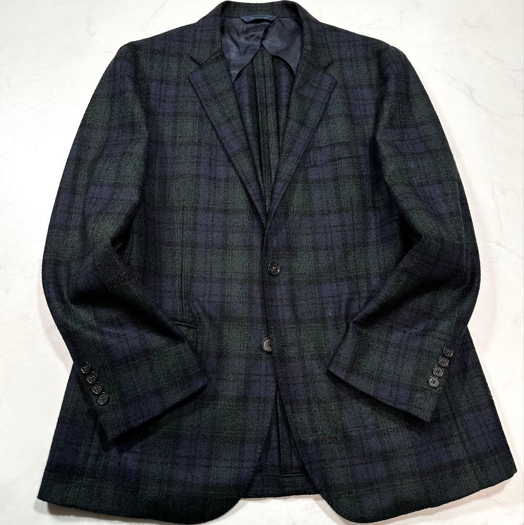 XL相当◎ブルックスブラザーズ ブラックウォッチジャケット MILANO 42S