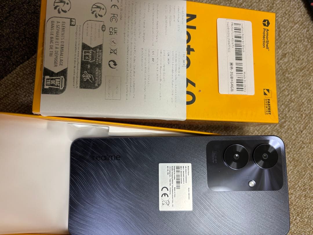 realme Note 60 64GB ブラック SIMフリー 新品未開封
