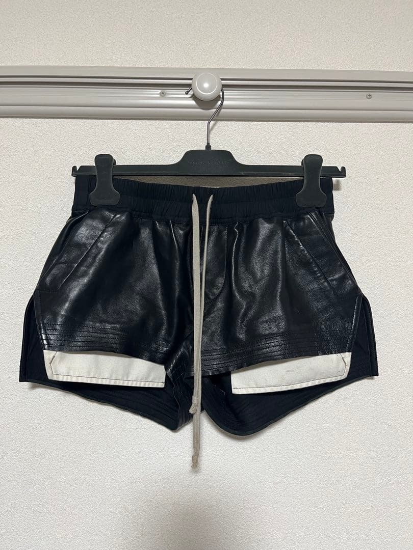 Rick Owens レザーショートパンツ
