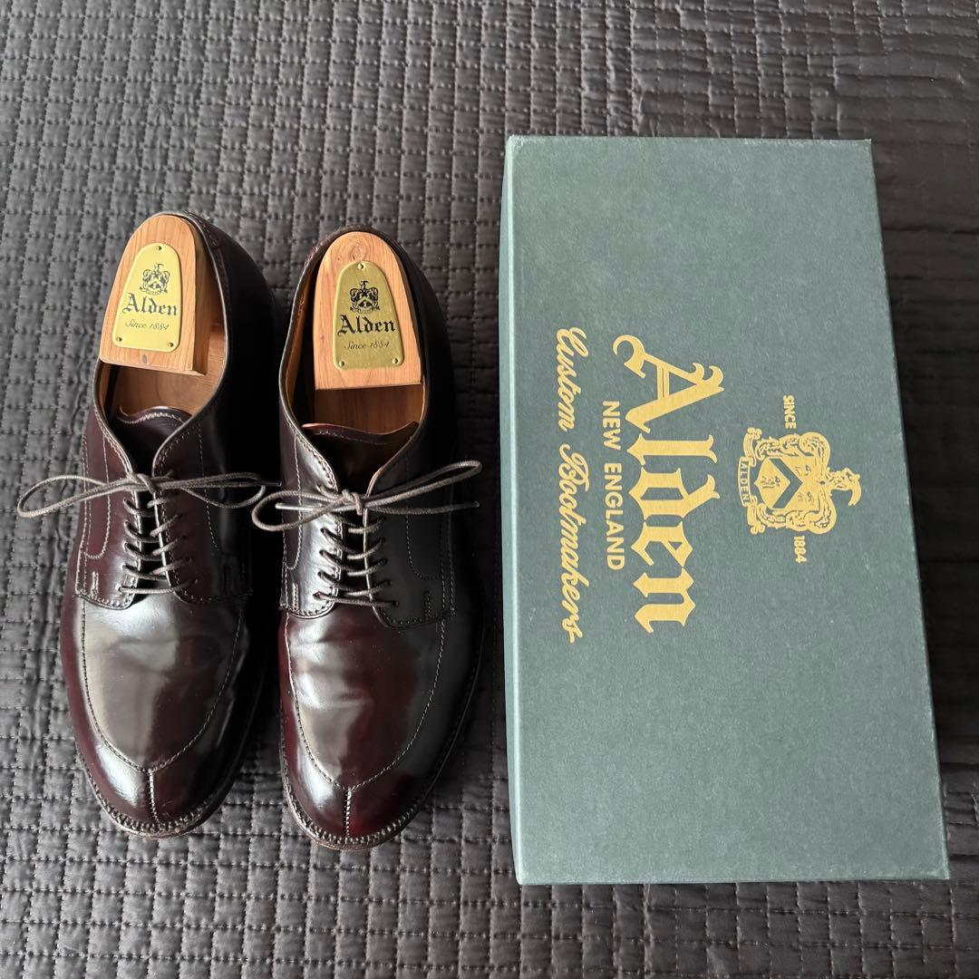Alden　オールデン　Vチップ　コードバン　9D　バーガンディ