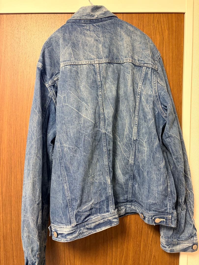 オーラリー SELVEDGE FADED LIGHT DENIM BLOUSON