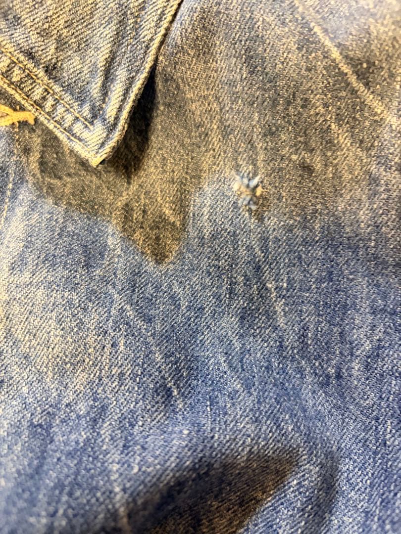 オーラリー SELVEDGE FADED LIGHT DENIM BLOUSON