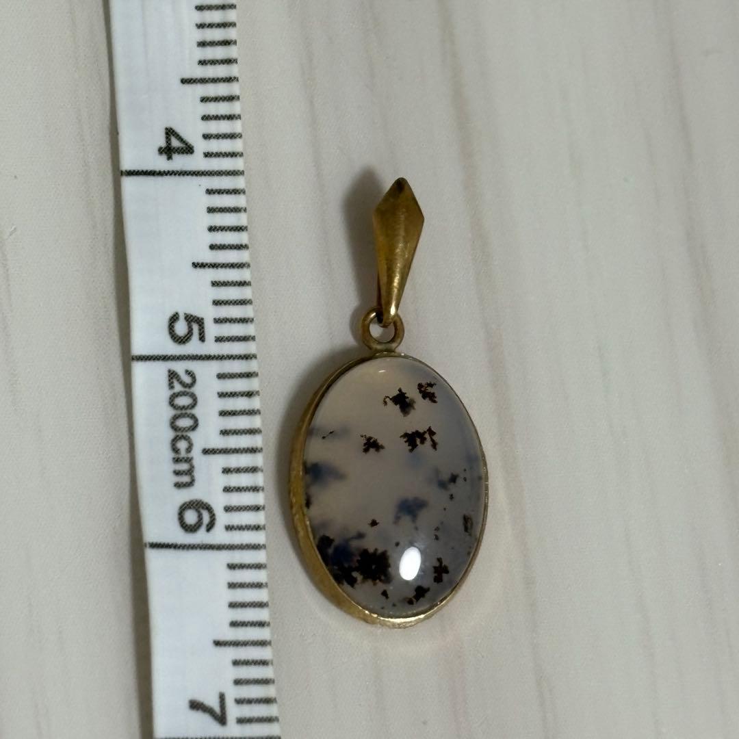 k18アケイト天然石チャーム