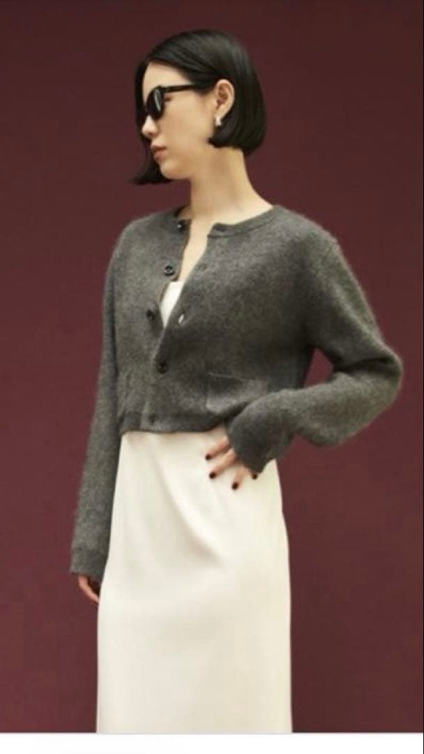 MIESROHE シャギーコンパクトカーディガン