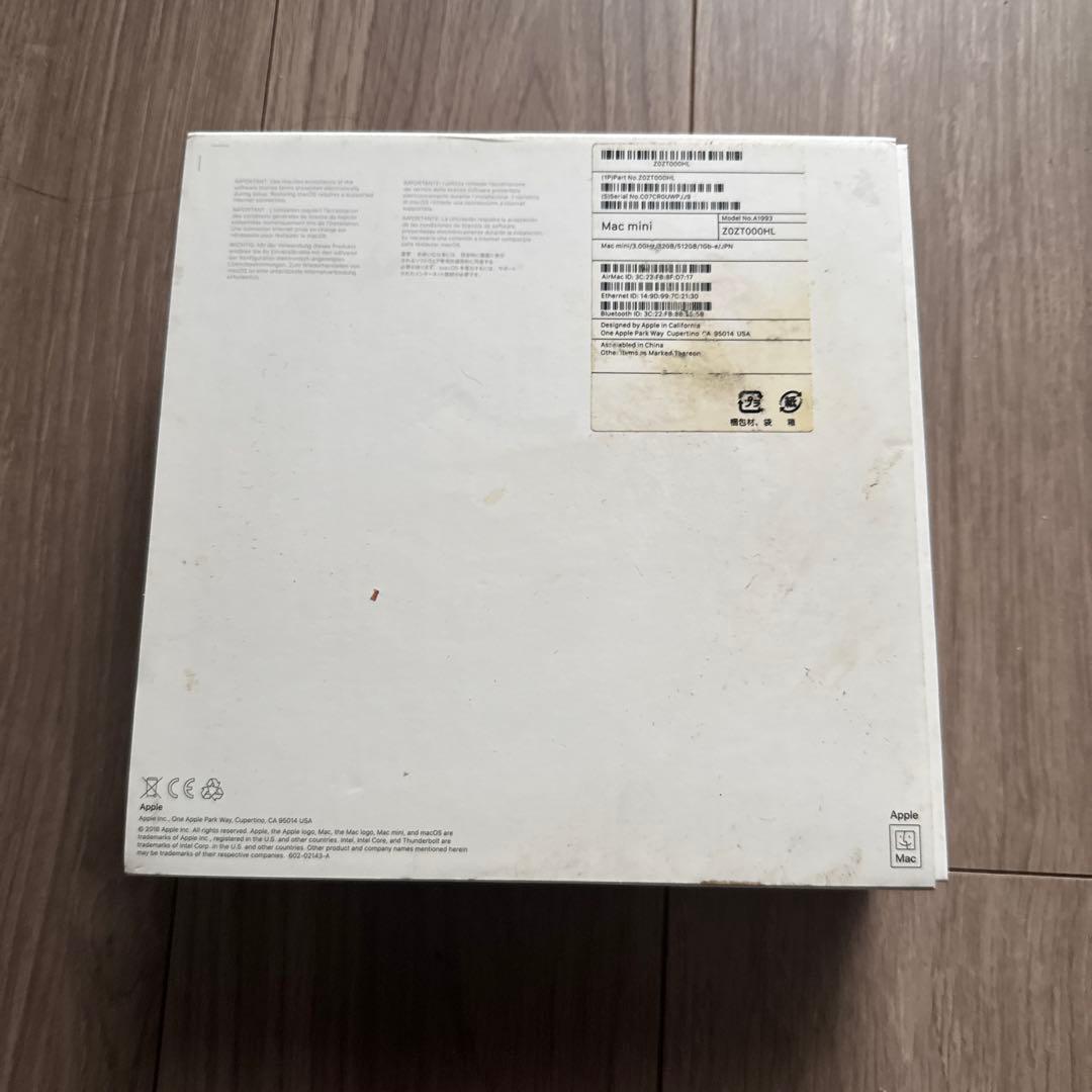 12/22処分Apple Mac mini 2018年32G