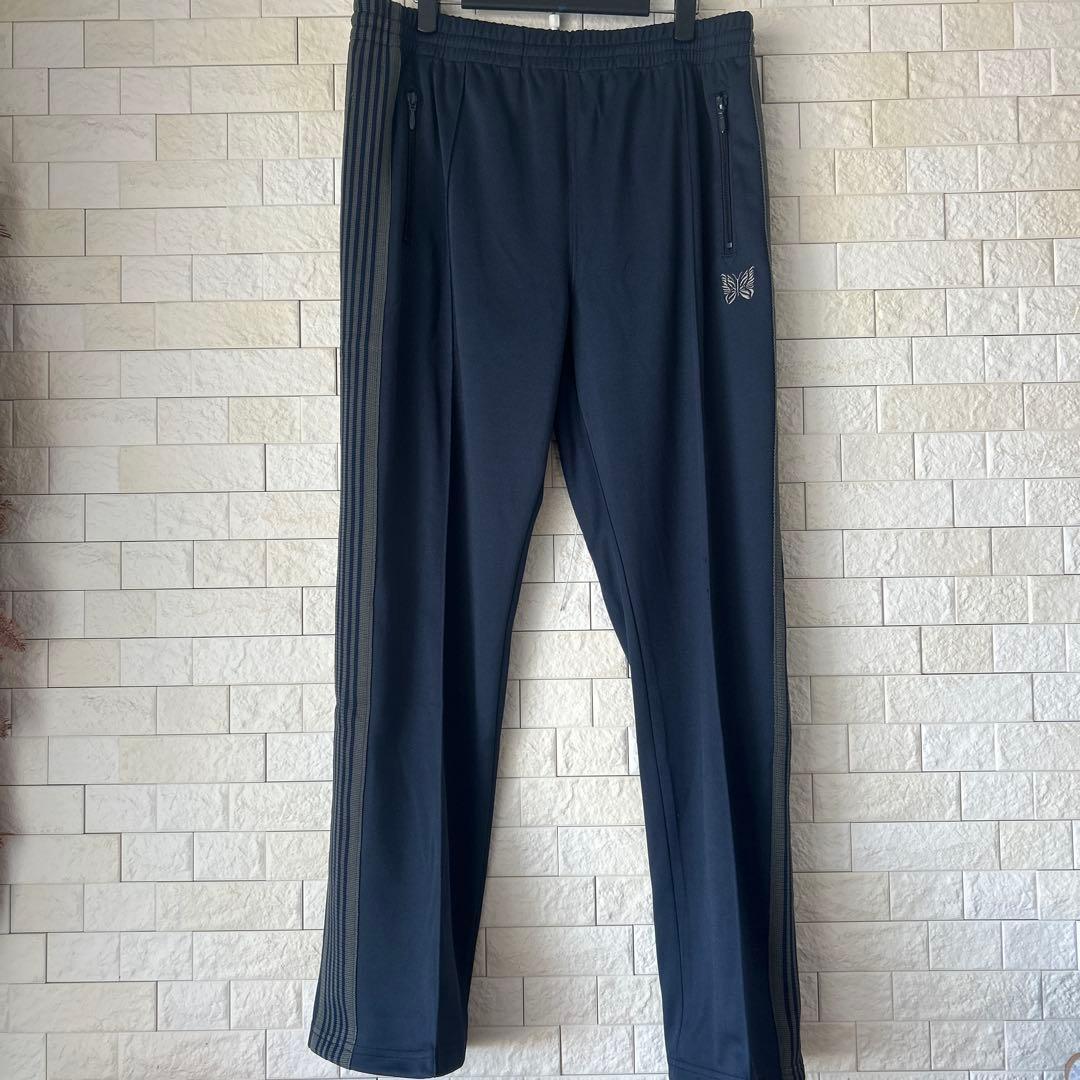 ラインパンツ　ジャージ　XL ニードルス　中古品　トラックパンツ　ネイビー