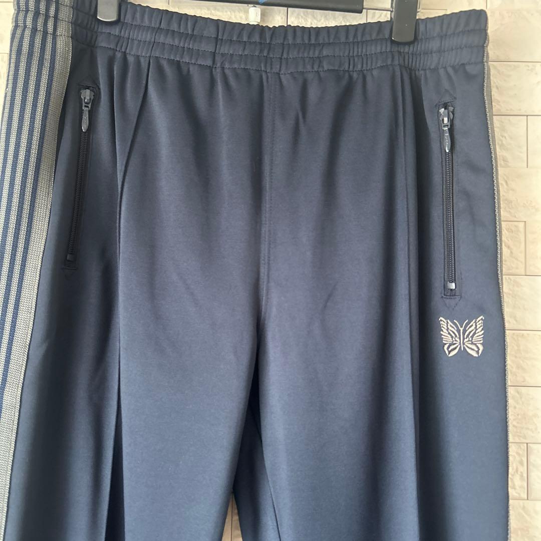 ラインパンツ　ジャージ　XL ニードルス　中古品　トラックパンツ　ネイビー