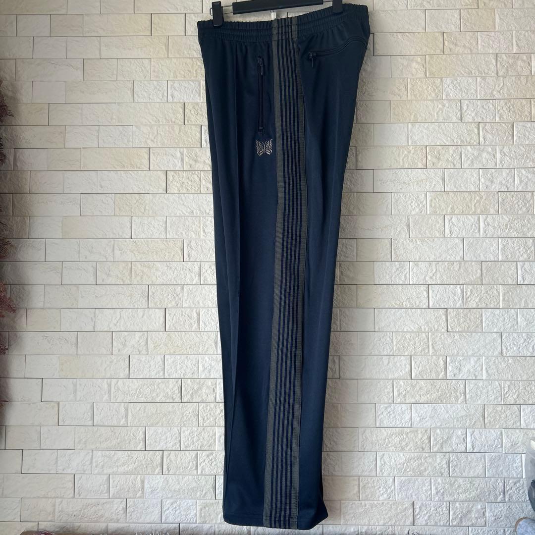 ラインパンツ　ジャージ　XL ニードルス　中古品　トラックパンツ　ネイビー